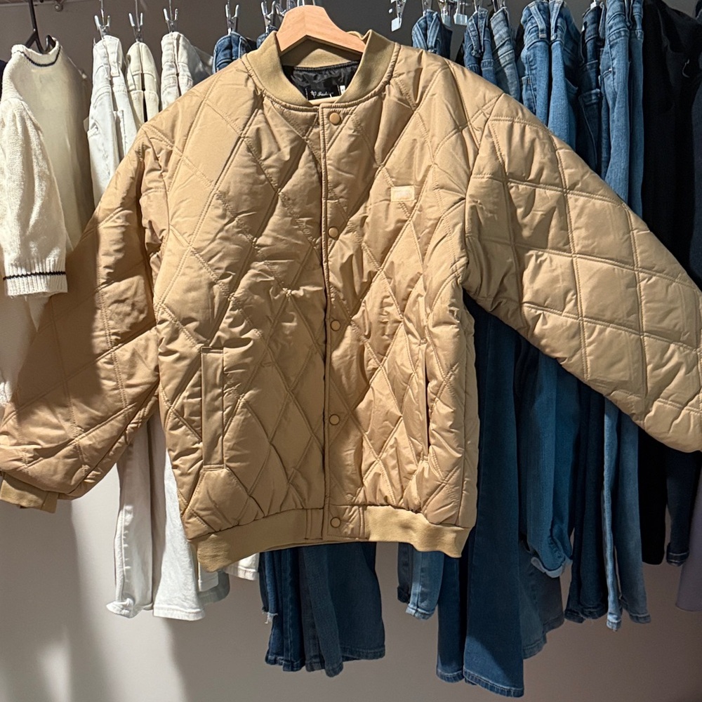 Tan Quilted Women's Jacket